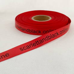 Red Logo Printed Ribbon