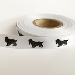 White Logo Printed Ribbon