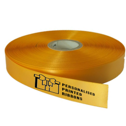New Gold Logo Printed Ribbon