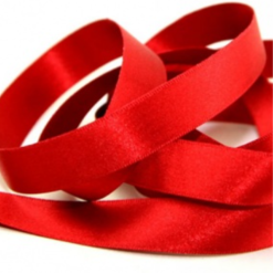 Eco-Friendly Double Faced Satin Ribbon Red