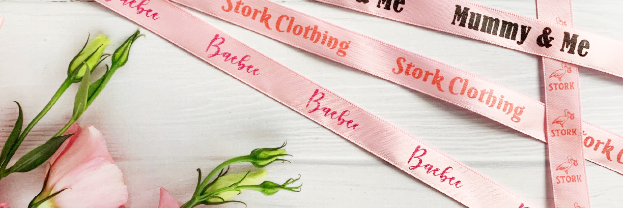 Pink Logo Printed Ribbon