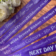 38mm Wide Printed Ribbons For Gift Wrapping Hampers Next Day Delivery