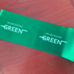 Colour Matched Printed Ribbon with Full-Colour Logo - 200mm Wide.
