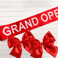 Grand Opening Bows and ribbons