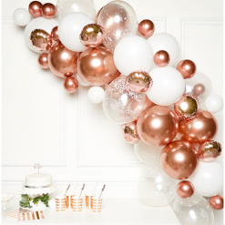 Rose Gold & White DIY Balloon Kit For Grand Openings