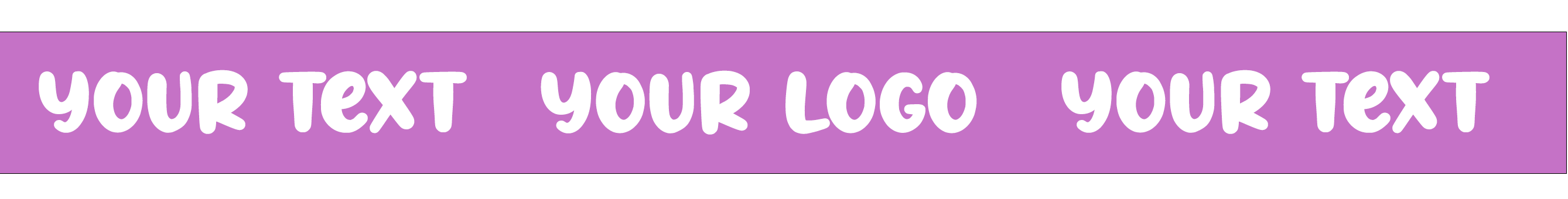 Your Text Your Logo Your Colour Ribbon