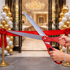 Giant Ceremonial American Style Ribbon Cutting Scissors