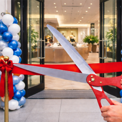25 inch Red Handled Giant American Style Scissors next day delivery new office opening