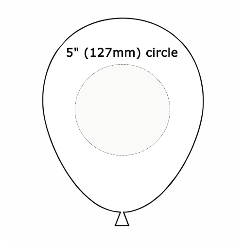 Print Area On Latex Balloon Template