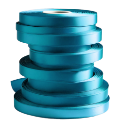 Aqua Rolls of Bulk Ribbon 7mm Wide Satin New