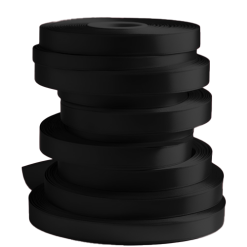Black Rolls of Bulk Ribbon 7mm Wide Satin New