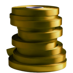 Bronze Rolls of Bulk Ribbon 7mm Wide Satin New