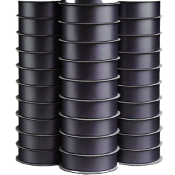 Charcoal Coloured Satin Ribbons