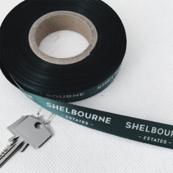 Dark Green Hunter Green Printed Ribbons 2