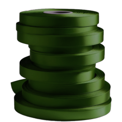 Forest Green Rolls of Bulk Ribbon 7mm Wide Satin