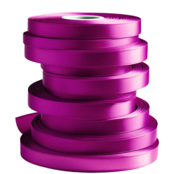 Magenta Rolls of Bulk Ribbon 7mm Wide Satin New