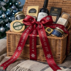 Logo Printed Onto A Cherry Red Ribbon