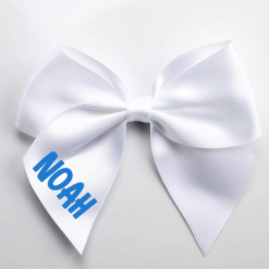 Single Colour Branded Bows Personalised With Names