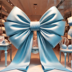Big Satin Bows For Store Shop Windows
