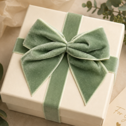 10cm Velvet Gift Bows – Self-Adhesive Bows