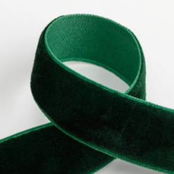 Bottle Green Velvet Ribbon
