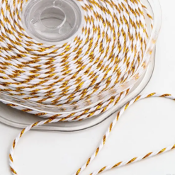 Metallic Gold & White Bakers Twine