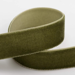 Moss Green Velvet Ribbon