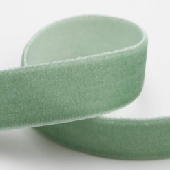 Sage Green Velvet Ribbon