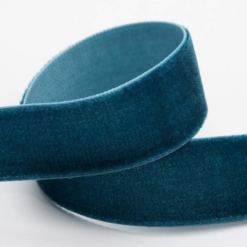 Vintage Teal Velvet Ribbons