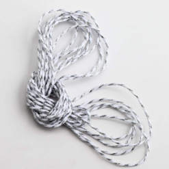 Metallic Silver & White Bakers Twine