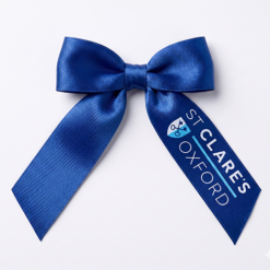 Full Colour Branded Gift Bows Low MOQ Pantone CMYK Hex Colours by Personalised Printed Ribbons