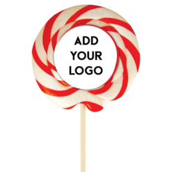 Large Strawberry & Cream Wheel Lollies