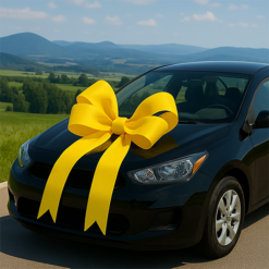 Yellow Ribbon Car Bow