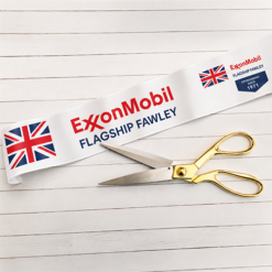 Full Colour Printed Ribbon And Scissors For Grand Opening