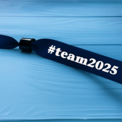 Navy Blue Festival Printed Wristbands