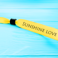 Yellow Festival Printed Wristbands