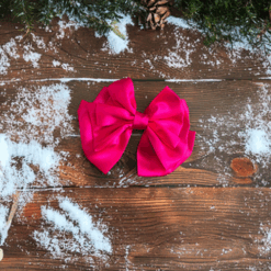 Bright Pink Satirn Ribbon Gift Bow