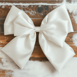 Christmas XL Ribbon Gift Bow For Gifts, Hampers Or Christmas Tree Cream