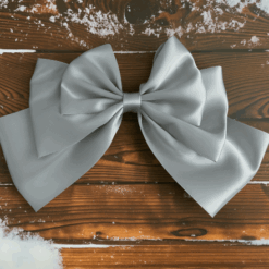 Large Ribbon Gft Bows SILVER