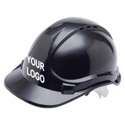 Black Cusotmised Hard Hat