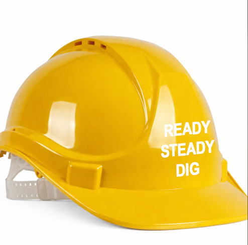 Yellow Hard Hat Customised