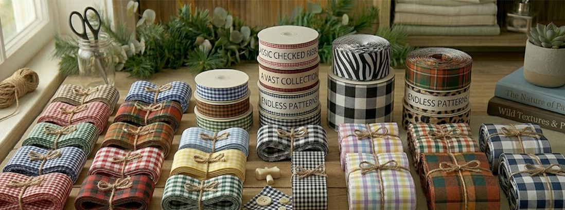 Checked Ribbons Hero Image
