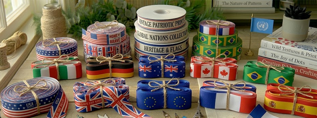Patriotic Flag Printed Ribbons hero image