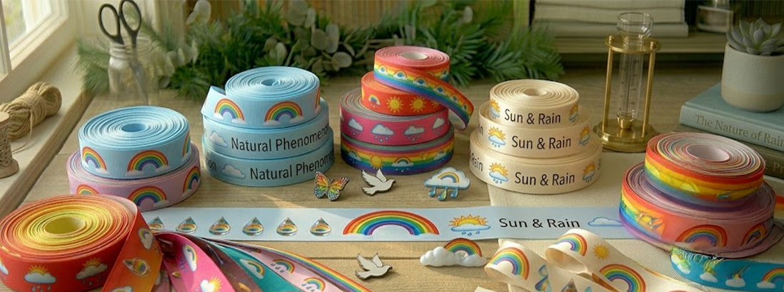 Rainbow Themed Printed Ribbons Hero Image
