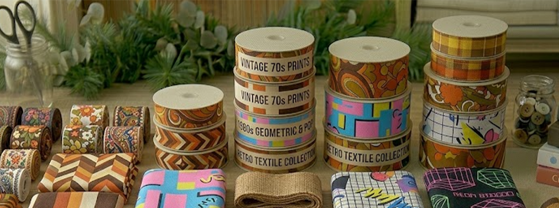 Retro Printed Ribbons Hero Image