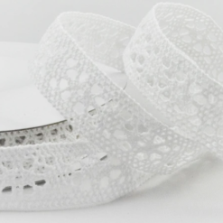 Alternative view of Vintage Patterned Cotton Lace 22mm Ribbon -  50m