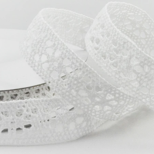Vintage Patterned Cotton Lace 22mm Ribbon - 50m - Image 2