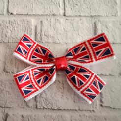 Medium Union Jack Grosgrain Bow