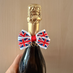 Union Jack Satin Ribbon Bow