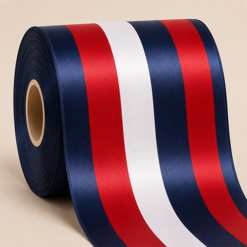 Custom Printed Striped Ribbon – Bespoke Full-Colour Design
